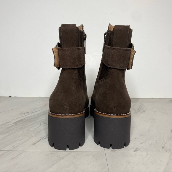 Blondo Dakota Brown Suede Buckle Boot 8M - Picture 3 of 14
